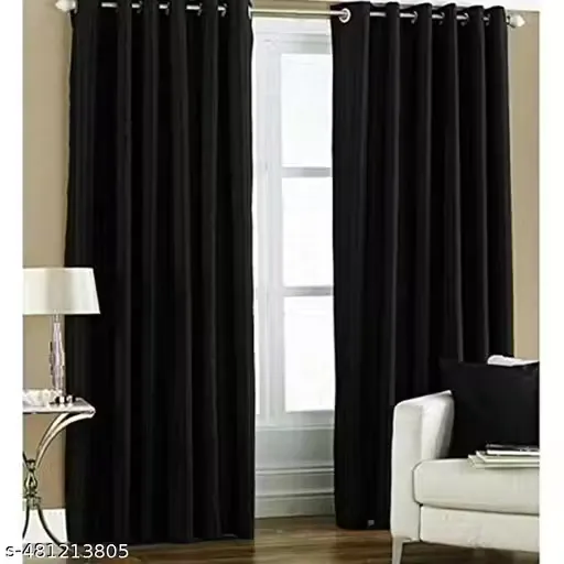 KR Trends presents premium Knitting curtain floral design for living room drawing room Pack Of 2